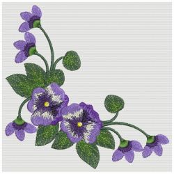 Pretty Pansy 07(Lg) machine embroidery designs