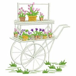 Floral Wheelbarrow 03(Lg)
