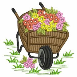 Floral Wheelbarrow 10(Lg)