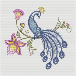 Jacobean Floral Birds 2 05(Sm) machine embroidery designs