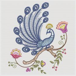 Jacobean Floral Birds 2 06(Lg) machine embroidery designs