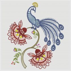 Jacobean Floral Birds 2 08(Sm) machine embroidery designs