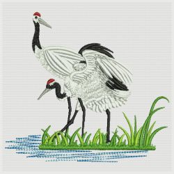 Oriental Cranes 2 05(Md) machine embroidery designs