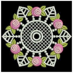 FSL Bullion Rose Doily 03