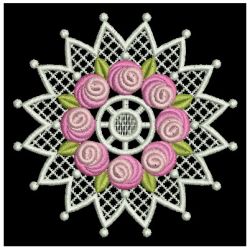 FSL Bullion Rose Doily 05 machine embroidery designs