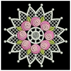 FSL Bullion Rose Doily 05 machine embroidery designs