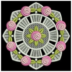 FSL Bullion Rose Doily 09