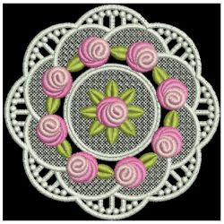 FSL Bullion Rose Doily 10