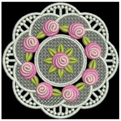 FSL Bullion Rose Doily 10 machine embroidery designs