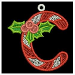 FSL Christmas Alphabet 03 machine embroidery designs