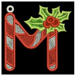 FSL Christmas Alphabet 13 machine embroidery designs