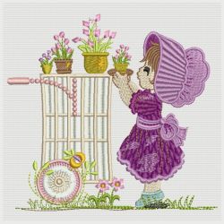 Garden Sunbonnets 01(Sm) machine embroidery designs