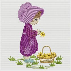 Garden Sunbonnets 04(Lg) machine embroidery designs