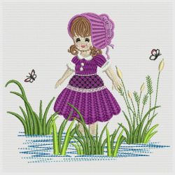 Garden Sunbonnets 06(Md) machine embroidery designs