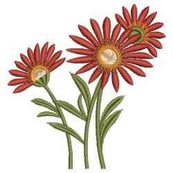 Gerbera Daisies 01(Md) machine embroidery designs