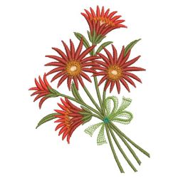 Gerbera Daisies 02(Lg) machine embroidery designs