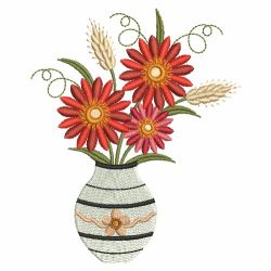 Gerbera Daisies 07(Lg) machine embroidery designs