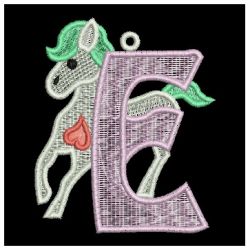 FSL Horse Alphabet 05 machine embroidery designs