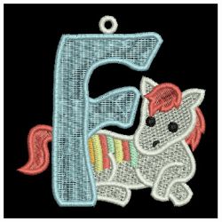 FSL Horse Alphabet 06 machine embroidery designs