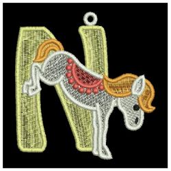 FSL Horse Alphabet 14 machine embroidery designs