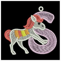 FSL Horse Alphabet 19 machine embroidery designs
