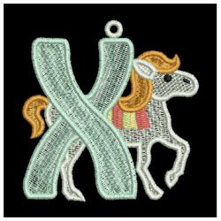 FSL Horse Alphabet 24 machine embroidery designs