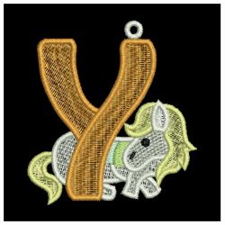 FSL Horse Alphabet 25 machine embroidery designs