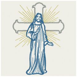 Jesus Outlines 07(Md) machine embroidery designs