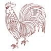 Redwork Chickens 12(Lg)