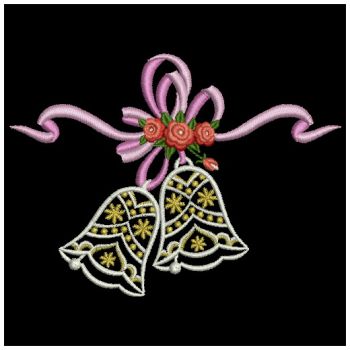 Wedding Bells Embroidery Design