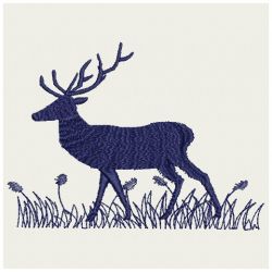 Deer Silhouettes 01(Md) machine embroidery designs