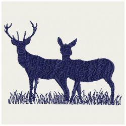Deer Silhouettes 04(Sm) machine embroidery designs
