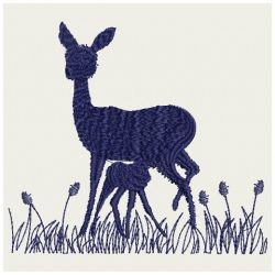 Deer Silhouettes 07(Md) machine embroidery designs