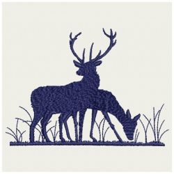 Deer Silhouettes 09(Md) machine embroidery designs