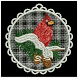 FSL Christmas Cardinal Ornaments machine embroidery designs