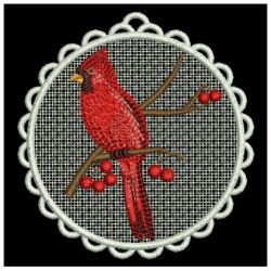 FSL Christmas Cardinal Ornaments 07 machine embroidery designs