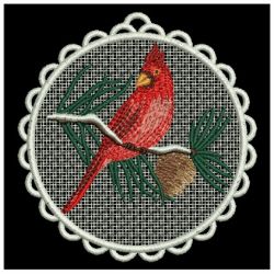 FSL Christmas Cardinal Ornaments 10 machine embroidery designs
