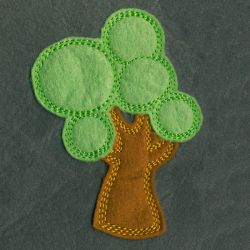 Raw Edge Applique Trees 05(Lg)