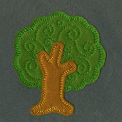 Raw Edge Applique Trees 06(Sm)