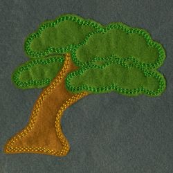 Raw Edge Applique Trees 09(Md) machine embroidery designs