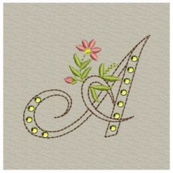 Crystal Floral Monograms machine embroidery designs