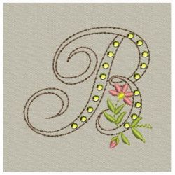Crystal Floral Monograms 02