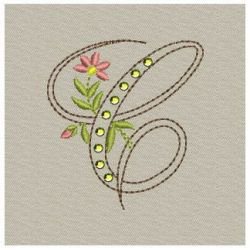 Crystal Floral Monograms 03 machine embroidery designs