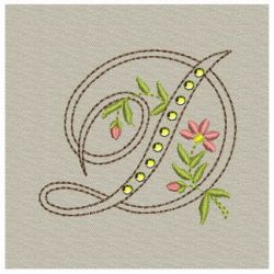 Crystal Floral Monograms 04 machine embroidery designs