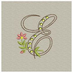 Crystal Floral Monograms 05 machine embroidery designs