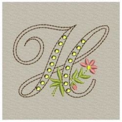 Crystal Floral Monograms 08 machine embroidery designs