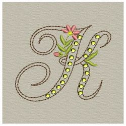 Crystal Floral Monograms 11