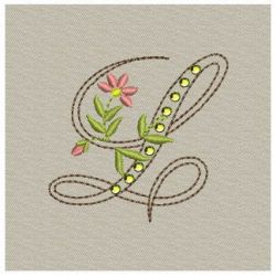 Crystal Floral Monograms 12 machine embroidery designs
