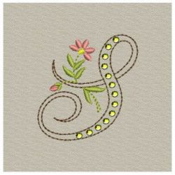 Crystal Floral Monograms 19 machine embroidery designs