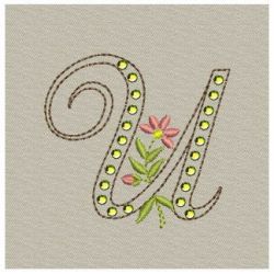 Crystal Floral Monograms 21 machine embroidery designs
